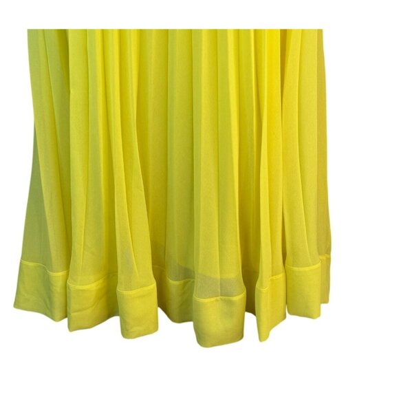 2/$30 ZARA Medium Yellow Pleated Sleeveless Dress Medium - Picture 7 of 15